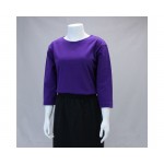 Boat Neck Bright Purple